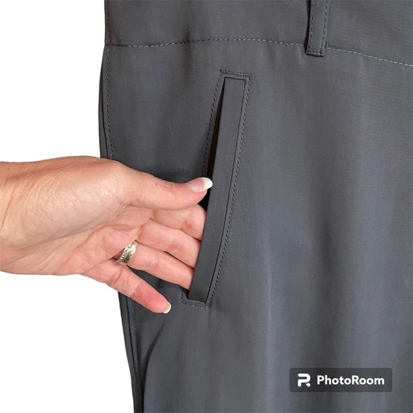 CASSIS / Gray Silk Blend Roll Up Cargo Pants Size 12 - Picture 7 of 12